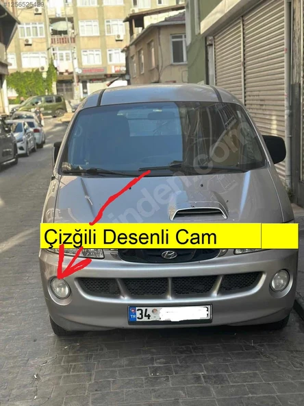 Hyundai Starex Minübüs Panelvan Çizğili Desenli Cam Sis Lambası Sağ ürün görseli 1