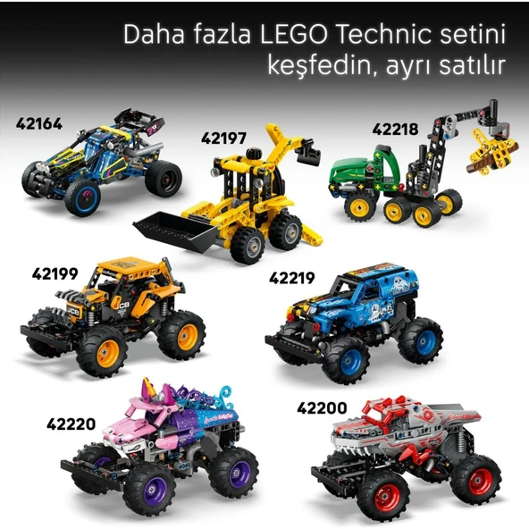 LEGO 42225 Technic Sarı Motosiklet - Resim 10