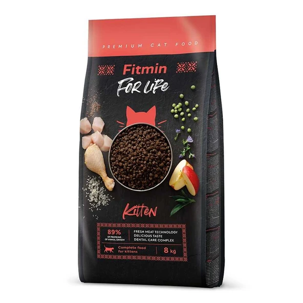 Fitmin Forlife Kitten Tavuklu Yavru Kedi Maması 1,8 Kg ürün görseli 1