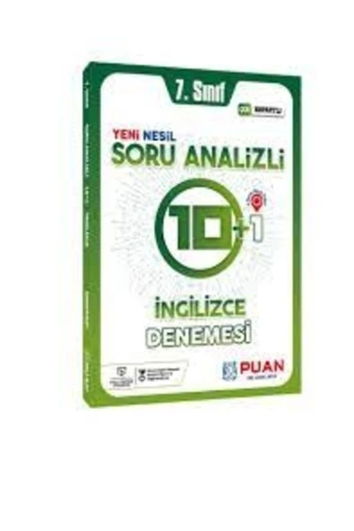 Puan 7.Sınıf İngilizce 10+1 Denemesi ürün görseli 1