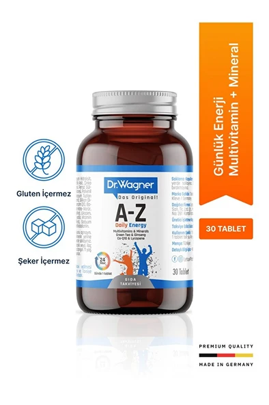 Dr. Wagner - A-Z Daily Energy - 30 Tablet ürün görseli 1