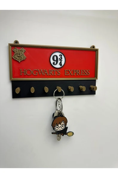 Butik 3d Baskı Büyüleyici Harry Potter Anahtarlık Askısı ve Anahtarlık ürün görseli 1