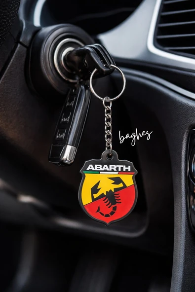 Abarth Logo Metal Anahtarlık Araç Anahtarlığı Oto Anahtar Süsü Dayanıklı Tasarım ürün görseli 1