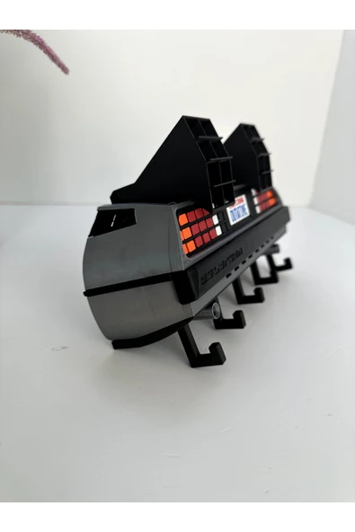 3D Baskı Anahtarlık Askısı DeLorean Model - Resim 2