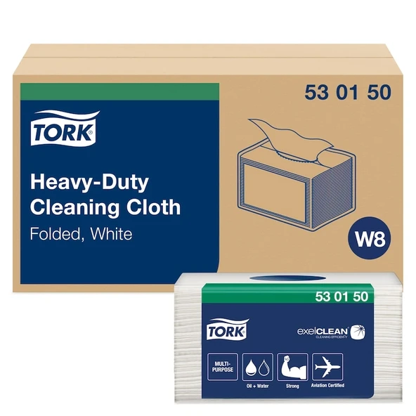 Tork Nonwoven Ağır Kirler İçin Beyaz Temizlik Bezi 45'li 8 Paket ürün görseli 1