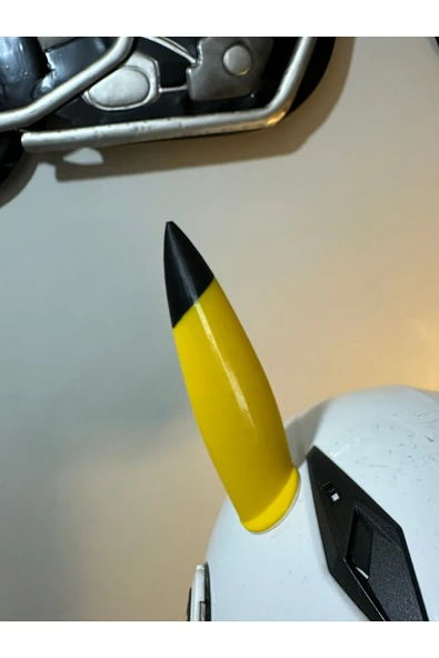 Butik 3d Baskı Pikachu Kulak Şekilli Kask Aksesuarı - Resim 3