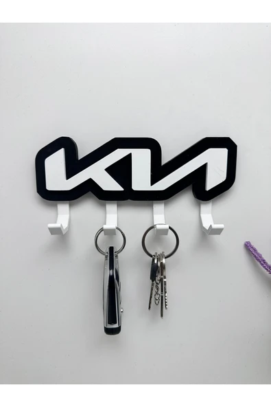 3D Baskı Dekoratif KIA Logo Model Tasarımlı Anahtar Askılığı ürün görseli 1