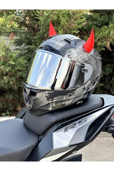 Butik Motor & Motosiklet Şeytan Boynuzu Kask Dış Aksesuar ürün görseli 1