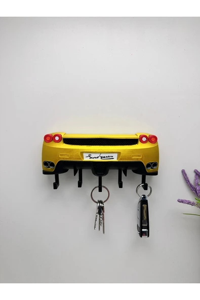 3D Baskı Dekoratif Ferrari Enzo Model Tasarımlı Anahtar Askılığı ürün görseli 1