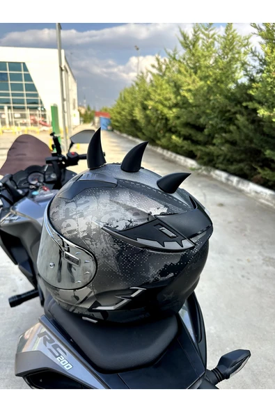 Butik Motor & Motosiklet Ejderha Görünümlü Kask Dış Aksesuar ürün görseli 1