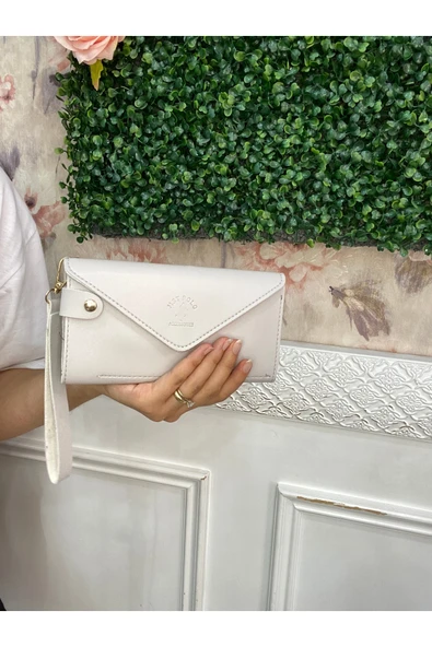 Baykuş Boutique Deri Kadın Cüzdan Telefon Bölmeli Nakit Bozuk Bölmeli Bilek Kol El Askılı Cüzdan ürün görseli 1