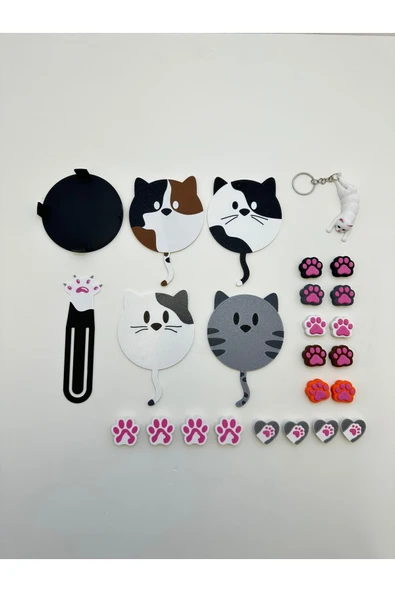 Butik Kedi Temalı Okuma ve Aksesuar Seti ürün görseli 1