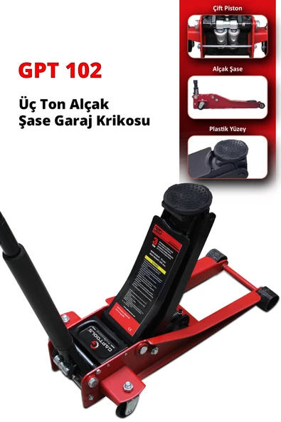 Gaptools Garaj Krikosu Üç Ton Alçak Şase GPT102 ürün görseli 1