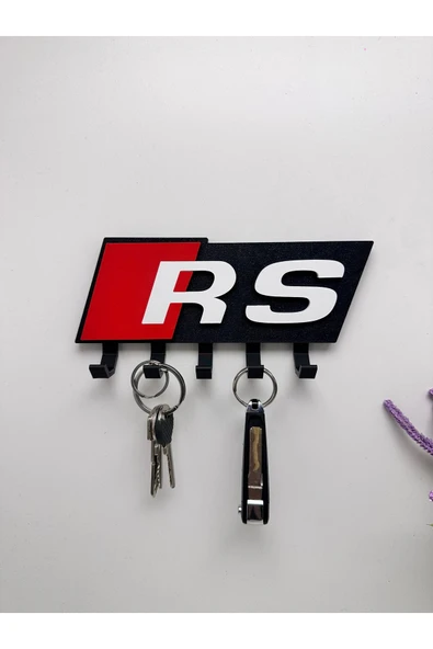 3D Baskı Dekoratif Audi RS Model Tasarımlı Anahtar Askılığı ürün görseli 1