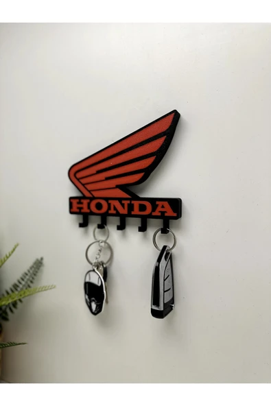 3D Baskı Dekoratif Honda Model Motorcu Anahtar Askılığı ürün görseli 1