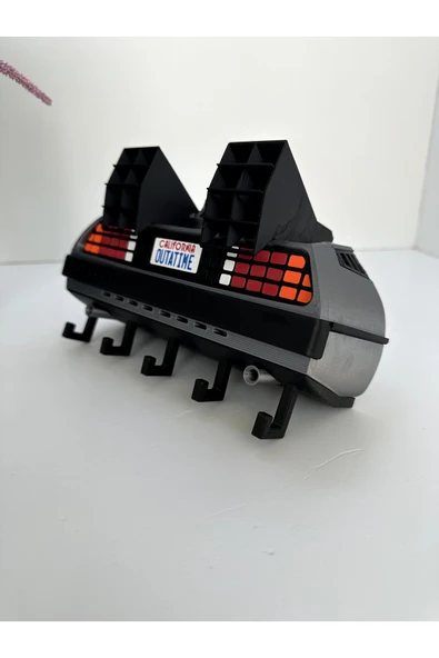 3D Baskı Anahtarlık Askısı DeLorean Model - Resim 4