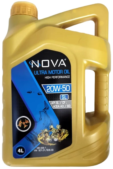 Nova SL 20W-50 Motor Yağı Benzin & Dizel 5 Litre ürün görseli 1