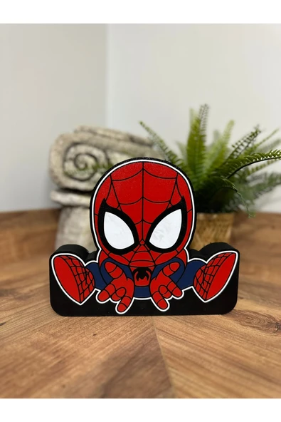 Butik Spider-man Dekoratif Masa Üstü Led Lamba ürün görseli 1