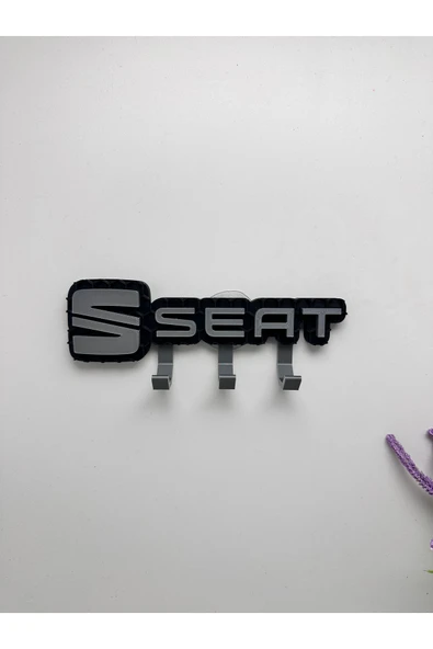 3D Baskı Dekoratif Seat Logo Model Anahtar Askılığı - Resim 2