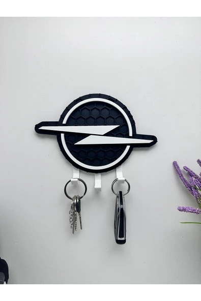 3D Baskı Dekoratif Opel Logo Model Tasarımlı Anahtar Askılığı ürün görseli 1