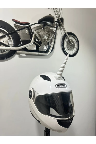 Butik Motor & Motosiklet Unicorn Boynuzu Kask Dış Aksesuar ürün görseli 1