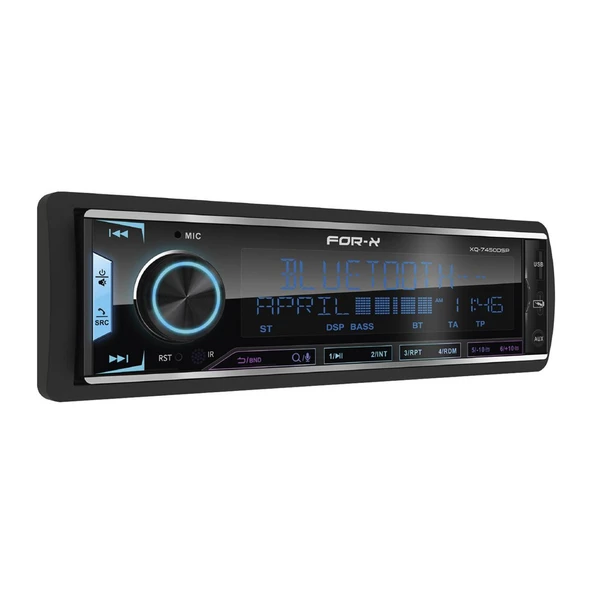 FOR-X XQ-7450  Uyumlu DSP İŞLEMCİLİ 4 YOL AKTİF BLUETOOTH/USB PROFECTİON ürün görseli 1