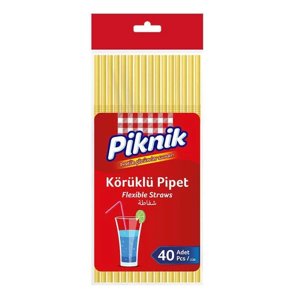 PİKNİK KULLAN-AT JELATİNLİ KÖRÜKLÜ PİPET 40LI ürün görseli 1