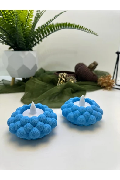 Butik Mumluk Bubble Şekilli 2'li 3d Baskı - Resim 3