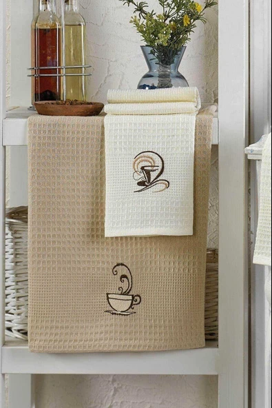 6 Parça Mutfak Kurulama Bezi 30 X 50 Cm Coffe - Resim 2