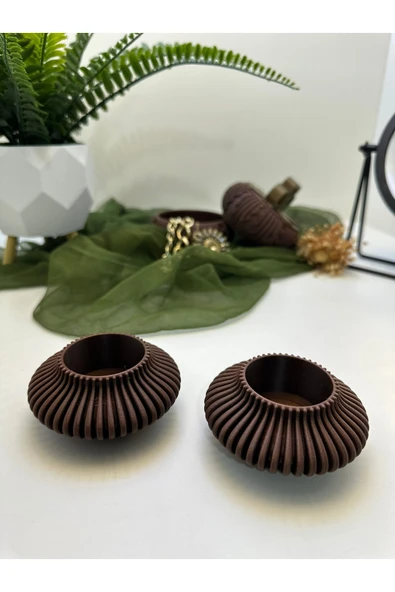 Butik Mumluk Modern Tasarımlı 3d Baskı 2'li - Resim 3