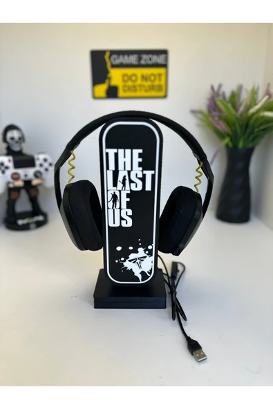 Butik 3d Baskı Last of Us Tasarımlı Ledli Kulaklık Tutucu ürün görseli 1