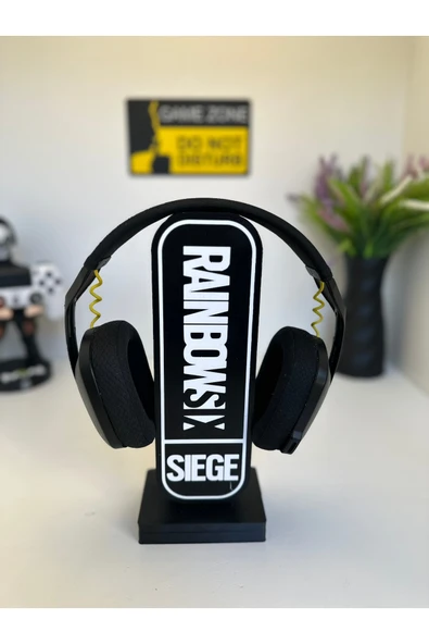 Butik 3d Baskı Rainbow Six Tasarımlı Ledli Kulaklık Tutucu ürün görseli 1