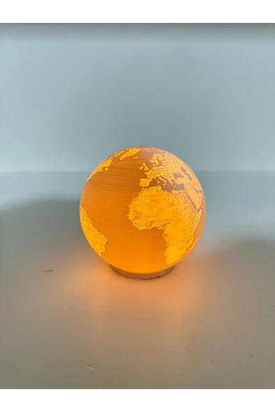 Butik Mumluk Dünya Şekilli Tasarımlı 3d Baskı - Resim 4