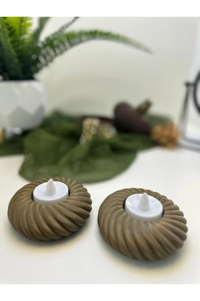 Butik Mumluk Spiral Şekilli 2'li 3d Baskı - Resim 2