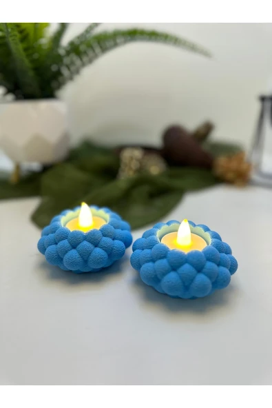 Butik Mumluk Bubble Şekilli 2'li 3d Baskı ürün görseli 1