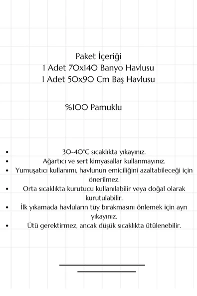 2 li Banyo Havlu Takımı %100 Pamuklu Dry Mavi ürün görseli 1