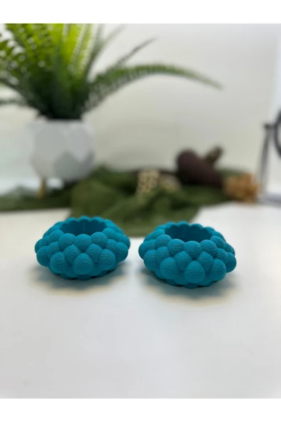 Butik Mumluk Bubble Şekilli 2'li 3d Baskı - Resim 3