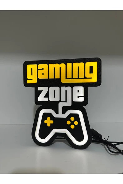 Butik 3d Baskı Gaming Zone Oyuncu Aksesuar Seti - Resim 3