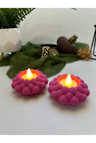 Butik Mumluk Bubble Şekilli 2'li 3d Baskı ürün görseli 1