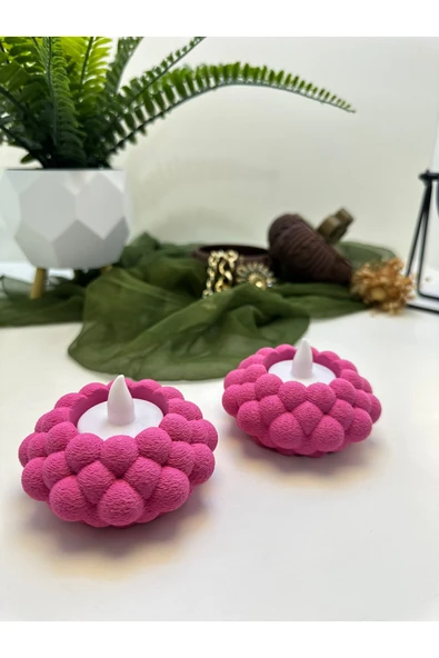 Butik Mumluk Bubble Şekilli 2'li 3d Baskı - Resim 2