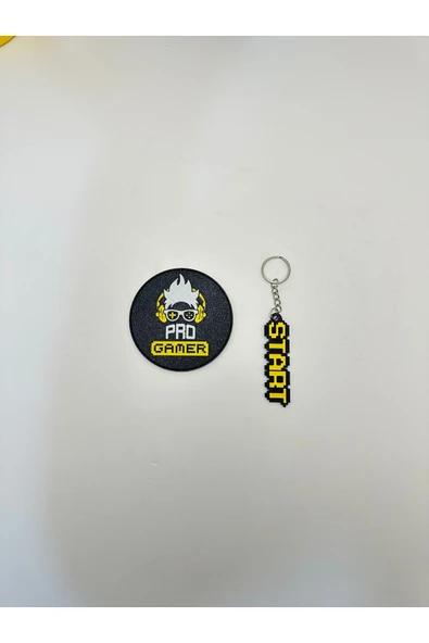 Butik 3d Baskı Gaming Zone Oyuncu Aksesuar Seti - Resim 5