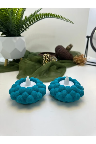 Butik Mumluk Bubble Şekilli 2'li 3d Baskı - Resim 2