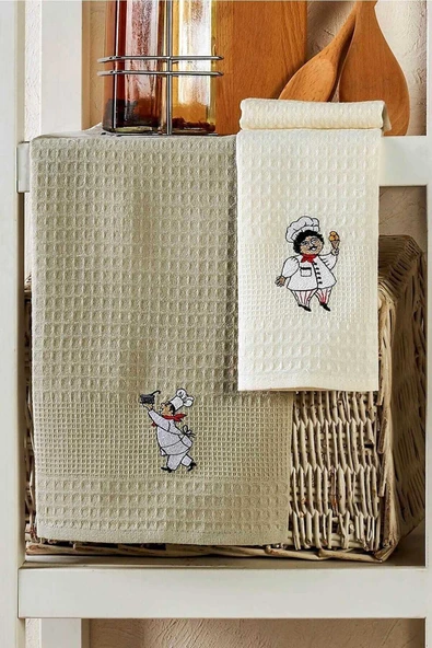 6 Parça Mutfak Kurulama Bezi 30 X 50 Cm Chef - Resim 2