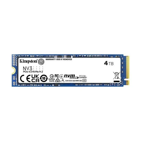 Kingston NV3 SNV3S/4000G PCI-Express 4.0 4 TB M.2 SSD ürün görseli 1