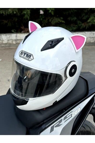 Butik Motor & Motosiklet Kedi Kulaklı Kask Dış Aksesuar ürün görseli 1