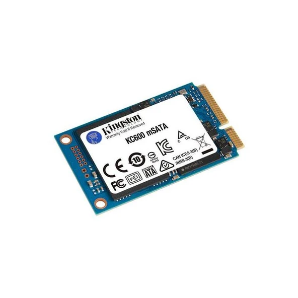 Kingston KC600 SKC600MS/256G mSATA 256 GB SSD ürün görseli 1