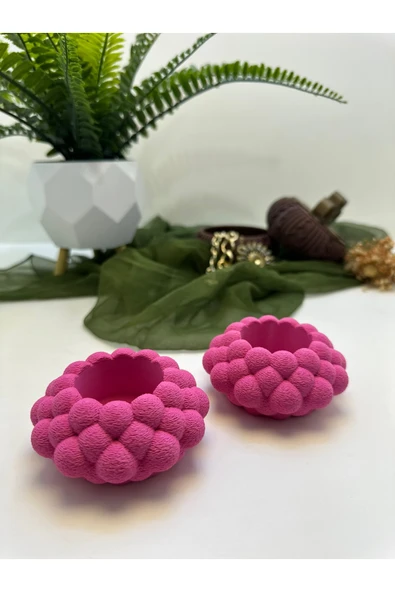 Butik Mumluk Bubble Şekilli 2'li 3d Baskı - Resim 3