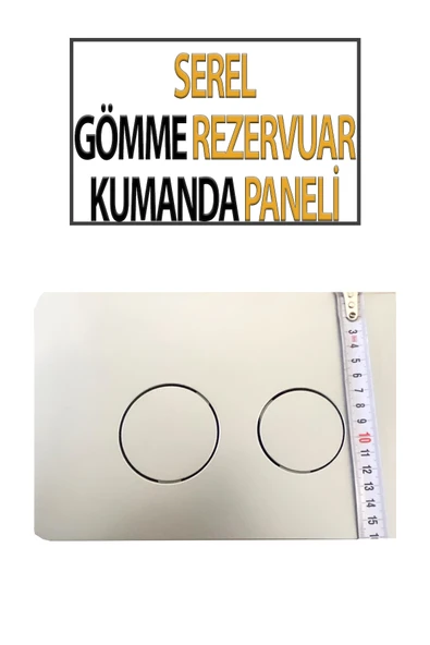Serel Gömme Rezervuar Kumanda Paneli - Resim 2