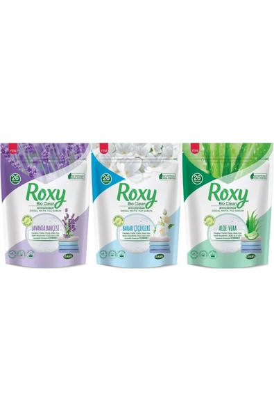 Roxy Bio Clean Matik Sabun Tozu 800GR Karma 3 Lü Set (Lavanta/Bahar/Aloe Vera) (78 Yıkama) ürün görseli 1