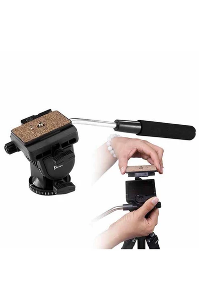 Kingjoy VT-1500 VIDEO TRIPOD - Resim 3